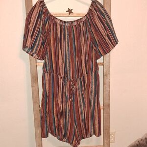 Striped Multicolor Bloomchic Romper